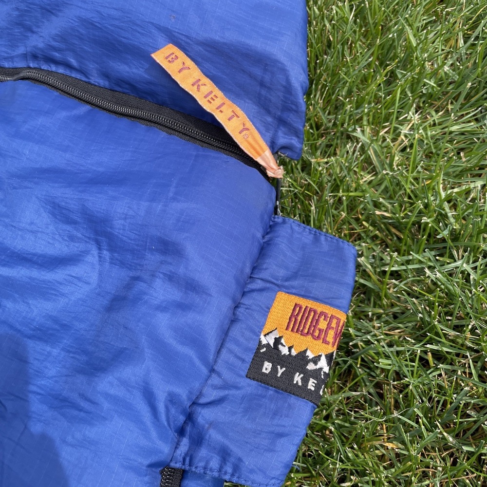 VTG Kelty Ridgeway Adult Sleeping Bag‎ Blue (6ft) in Great Condition 35x90